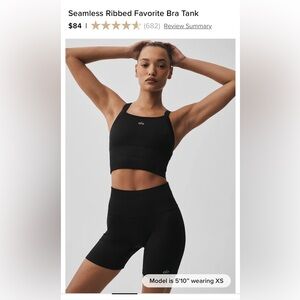 Alo seamless ribbed favorite bra tank